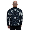 Horoscopes Zodiac Print Men's Bomber Jacket-grizzshop