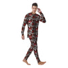 Horror Monsters Halloween Print Pattern Men's Pajamas-grizzshop