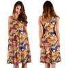 Horse Hand Drawn Pattern Print Dress-grizzshop