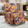 Horse Hand Drawn Pattern Print Recliner Cover-grizzshop