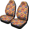 Horse Hand Drawn Pattern Print Universal Fit Car Seat Cover-grizzshop