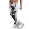 Horse Monochrome Print Men's Leggings-grizzshop