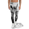 Horse Monochrome Print Men's Leggings-grizzshop