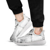 Horse Monochrome Print White Athletic Shoes-grizzshop