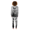 Horse Monochrome Print Women's Pajamas-grizzshop