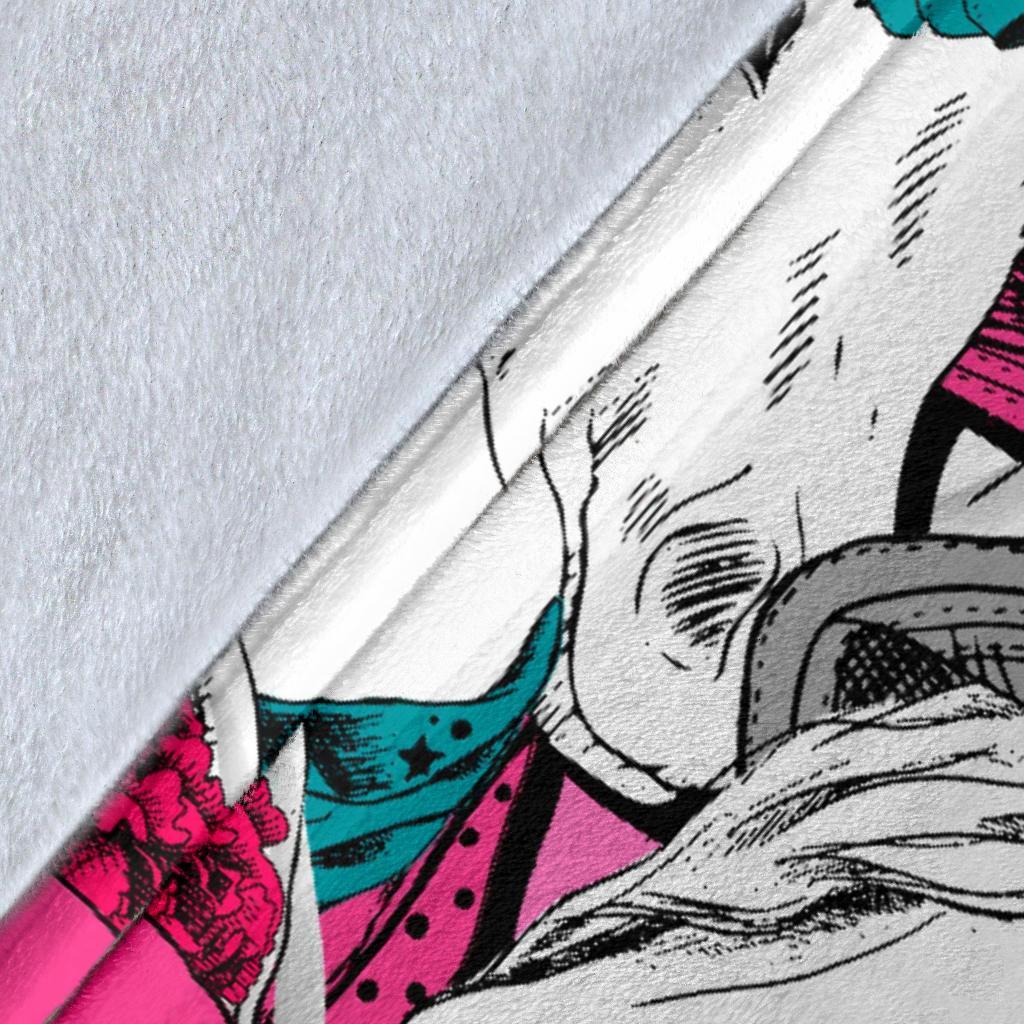 Horse Pattern Print Blanket-grizzshop