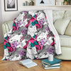 Horse Pattern Print Blanket-grizzshop