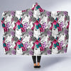 Horse Pattern Print Hooded Blanket-grizzshop