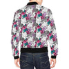 Horse Pattern Print Men's Bomber Jacket-grizzshop