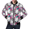 Horse Pattern Print Men's Bomber Jacket-grizzshop