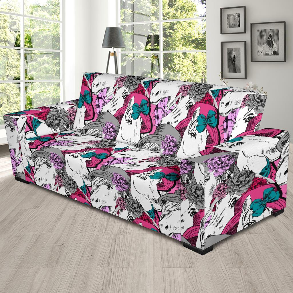 Horse Pattern Print Sofa Covers-grizzshop