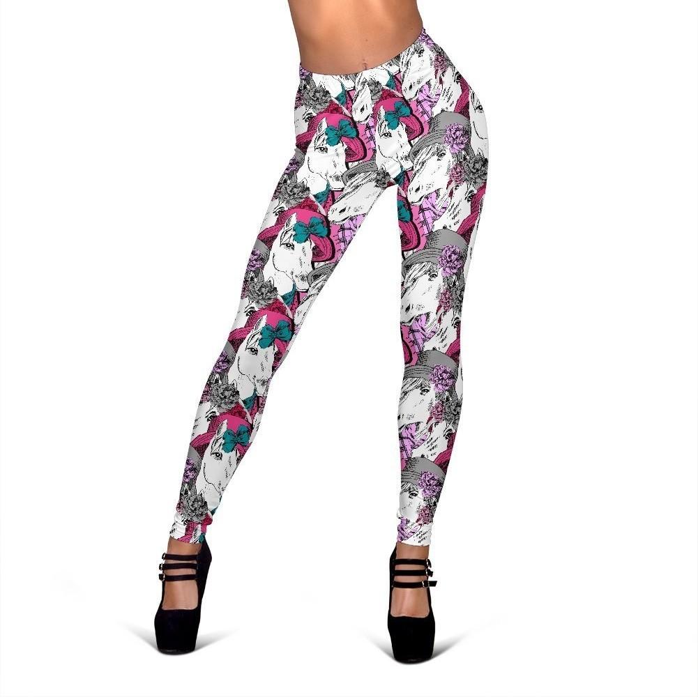 Horse Pattern Print Women Leggings-grizzshop