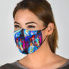 Horse Portrait Pattern Print Face Mask-grizzshop