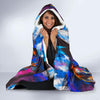 Horse Portrait Pattern Print Hooded Blanket-grizzshop