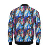 Horse Portrait Pattern Print Men's Bomber Jacket-grizzshop