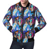 Horse Portrait Pattern Print Men's Bomber Jacket-grizzshop