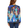 Horse Portrait Pattern Print Women's Sweatshirt-grizzshop