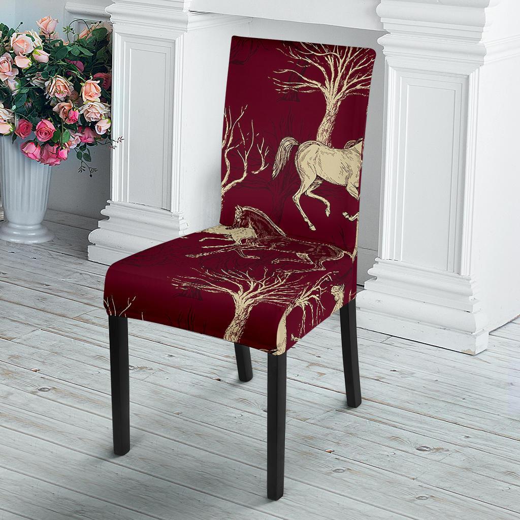 Horse Print Pattern Chair Cover-grizzshop