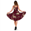 Horse Print Pattern Dress-grizzshop