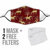 Horse Print Pattern Face Mask-grizzshop