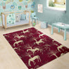 Horse Print Pattern Floor Mat-grizzshop