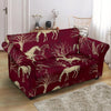 Horse Print Pattern Loveseat Cover-grizzshop