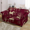 Horse Print Pattern Loveseat Cover-grizzshop