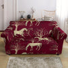 Horse Print Pattern Loveseat Cover-grizzshop