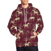 Horse Print Pattern Men Pullover Hoodie-grizzshop
