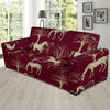 Horse Print Pattern Sofa Covers-grizzshop