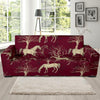 Horse Print Pattern Sofa Covers-grizzshop