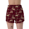 Horse Print Pattern Women's Shorts-grizzshop