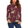 Horse Print Pattern Women's Sweatshirt-grizzshop