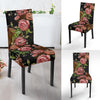 Horse Rose Pattern Print Chair Cover-grizzshop