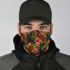 Horse Rose Pattern Print Face Mask-grizzshop