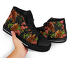 Horse Rose Pattern Print Men Women's High Top Shoes-grizzshop