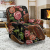 Horse Rose Pattern Print Recliner Cover-grizzshop