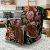 Horse Rose Pattern Print Recliner Cover-grizzshop