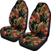 Horse Rose Pattern Print Universal Fit Car Seat Cover-grizzshop