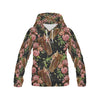 Load image into Gallery viewer, Horse Rose Pattern Print Women Pullover Hoodie-grizzshop