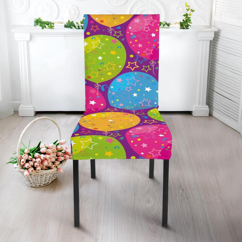 Hot Air Balloon Colorful Pattern Print Chair Cover-grizzshop