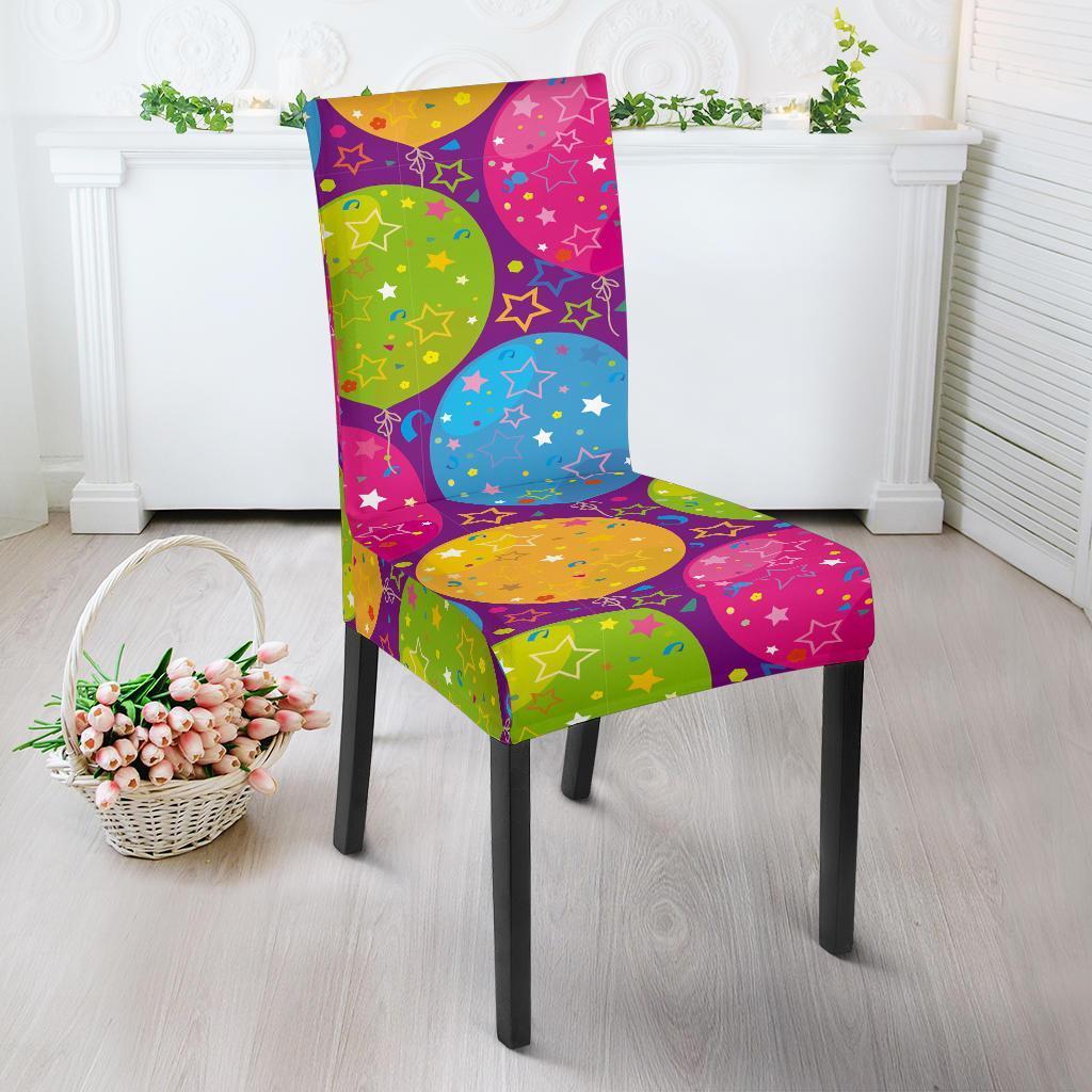 Hot Air Balloon Colorful Pattern Print Chair Cover-grizzshop