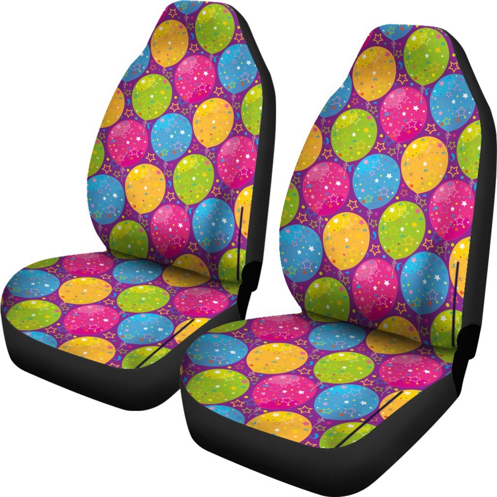 Hot Air Balloon Colorful Pattern Print Universal Fit Car Seat Cover-grizzshop