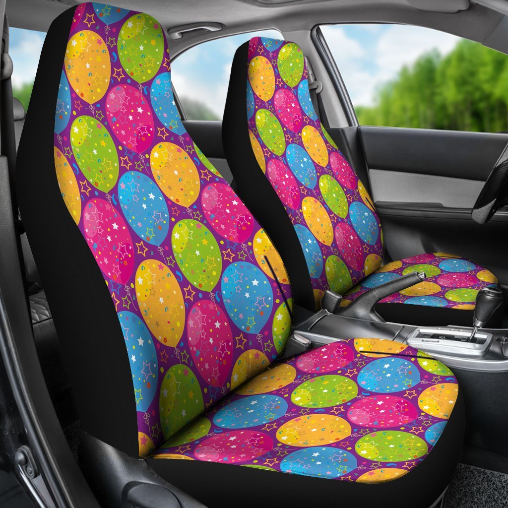 Hot Air Balloon Colorful Pattern Print Universal Fit Car Seat Cover-grizzshop