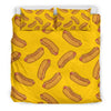 Hot Dog Pattern Print Duvet Cover Bedding Set-grizzshop