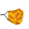 Hot Dog Pattern Print Face Mask-grizzshop