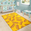 Hot Dog Pattern Print Floor Mat-grizzshop