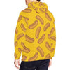 Load image into Gallery viewer, Hot Dog Pattern Print Men Pullover Hoodie-grizzshop
