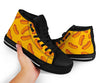 Hot Dog Pattern Print Men Women's High Top Shoes-grizzshop