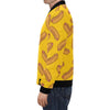 Hot Dog Pattern Print Men's Bomber Jacket-grizzshop